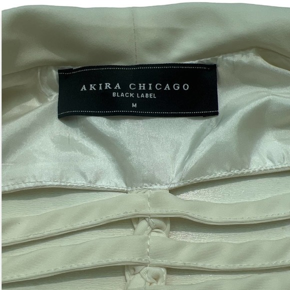 Akira Chicago White Ladder Cut Out Blazer - Picture 6 of 10